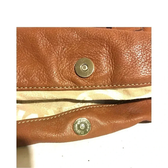 Michael kors brown distressed leather satchel handbag - Picture 8 of 9